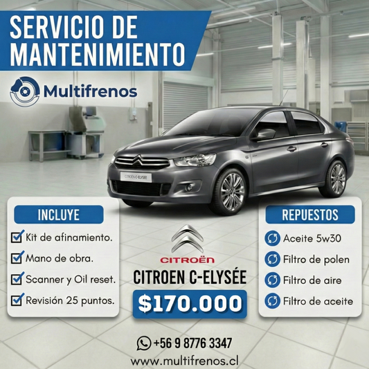 Mantención Citroën C-Elysée (2018-2023)