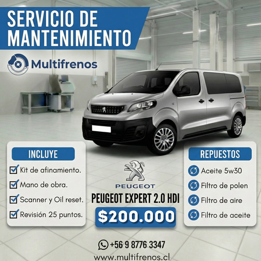 Mantención Peugeot Expert 2.0 HDI