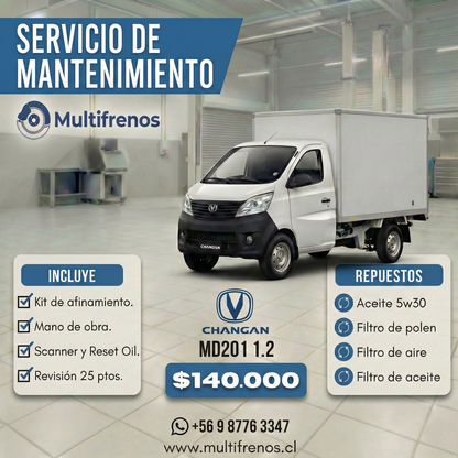 Mantención Changan MD201 1.2