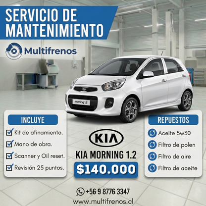 Mantención Kia Morning 1.2