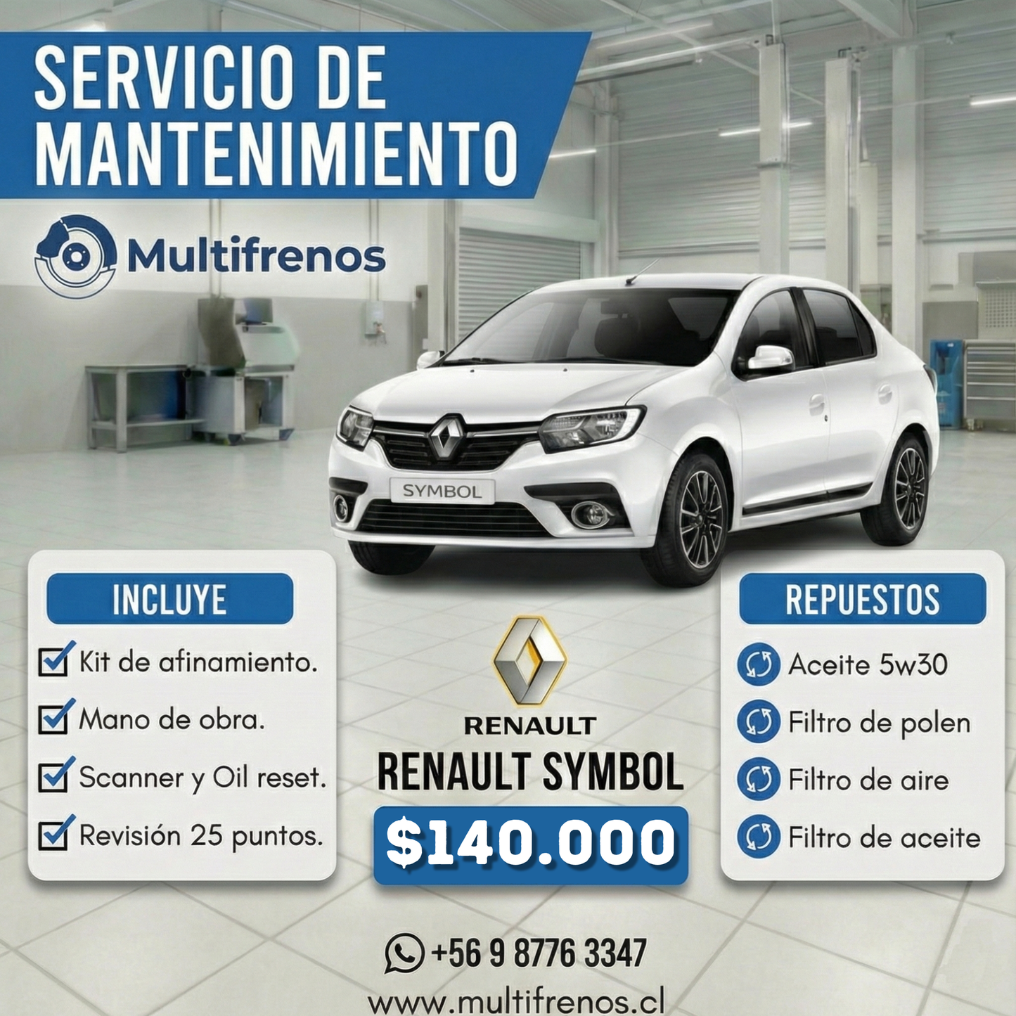 Mantención Renault Symbol