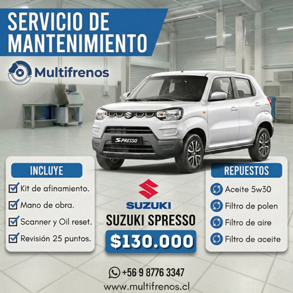 Mantención Suzuki S-presso