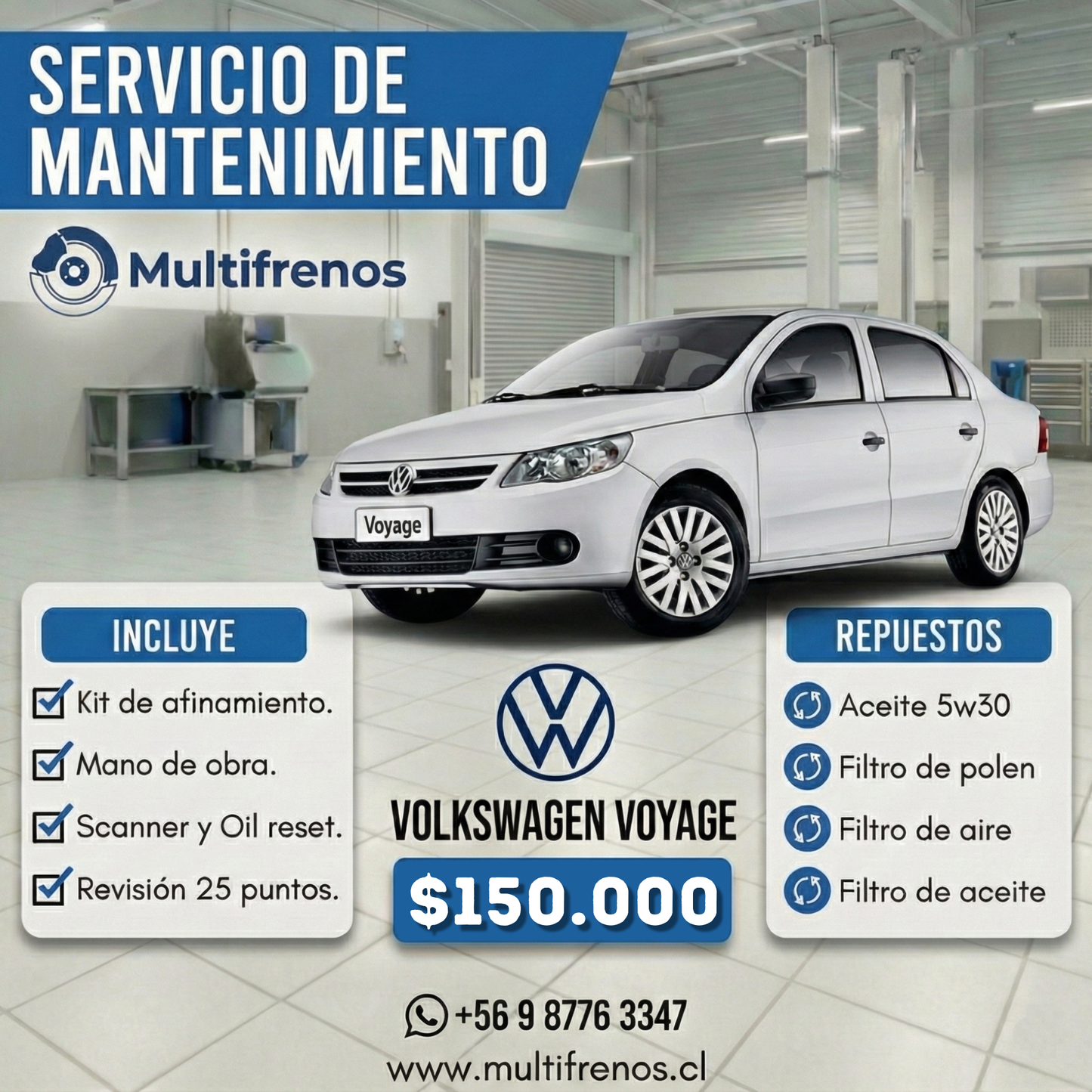 Mantención Volkswagen Voyage