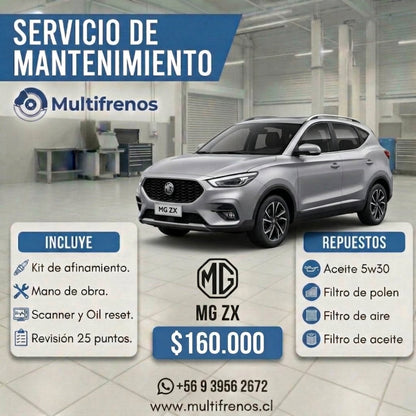 Mantención MG ZX 1.5