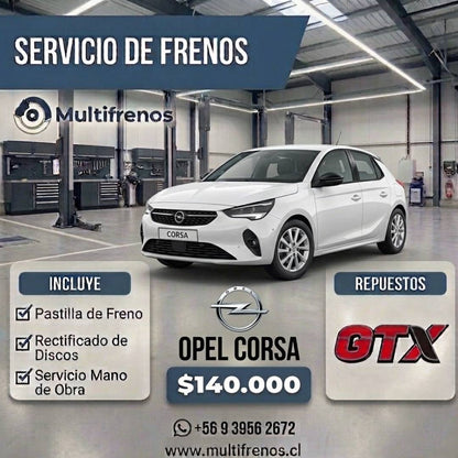 Servicio Integral de Frenos: Opel Corsa 1.2