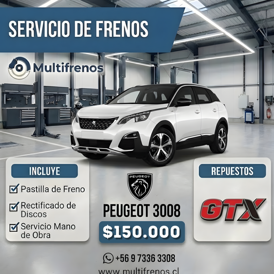 Servicio Integral de Frenos: Peugeot 3008 GTX
