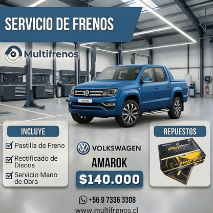 Servicio Integral de Frenos: Volkswagen Amarok (P1150) PM