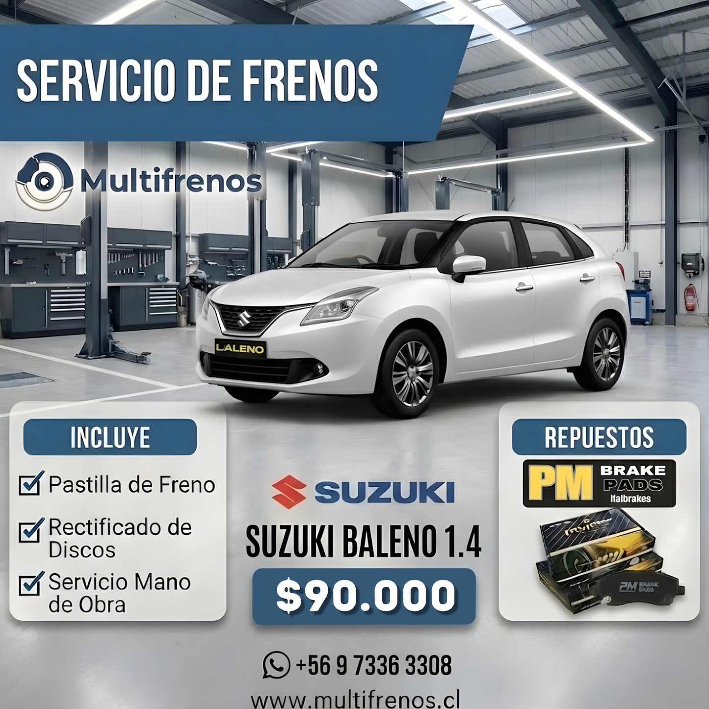 Servicio Integral de Frenos: Suzuki Baleno (P1052)