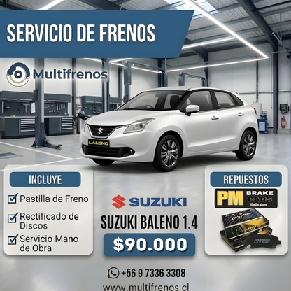 Servicio Integral de Frenos: Suzuki Baleno (P1052)