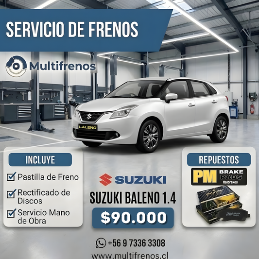 Servicio Integral de Frenos: Suzuki Baleno (P1052)