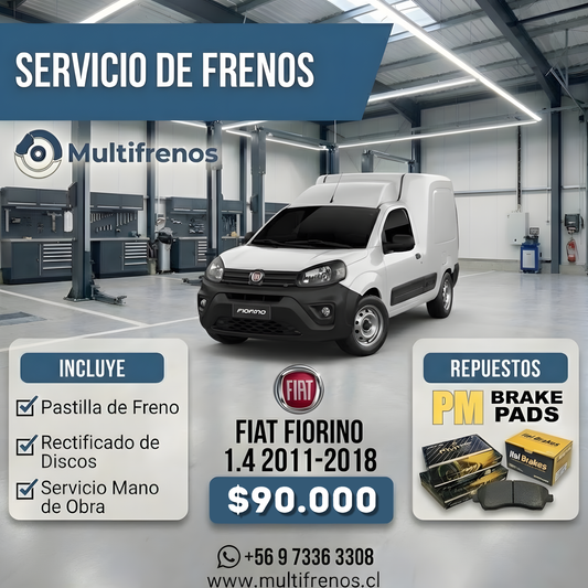 Servicio Integral de Frenos: Fiat Fiorino City 1.4 (2011-18)
