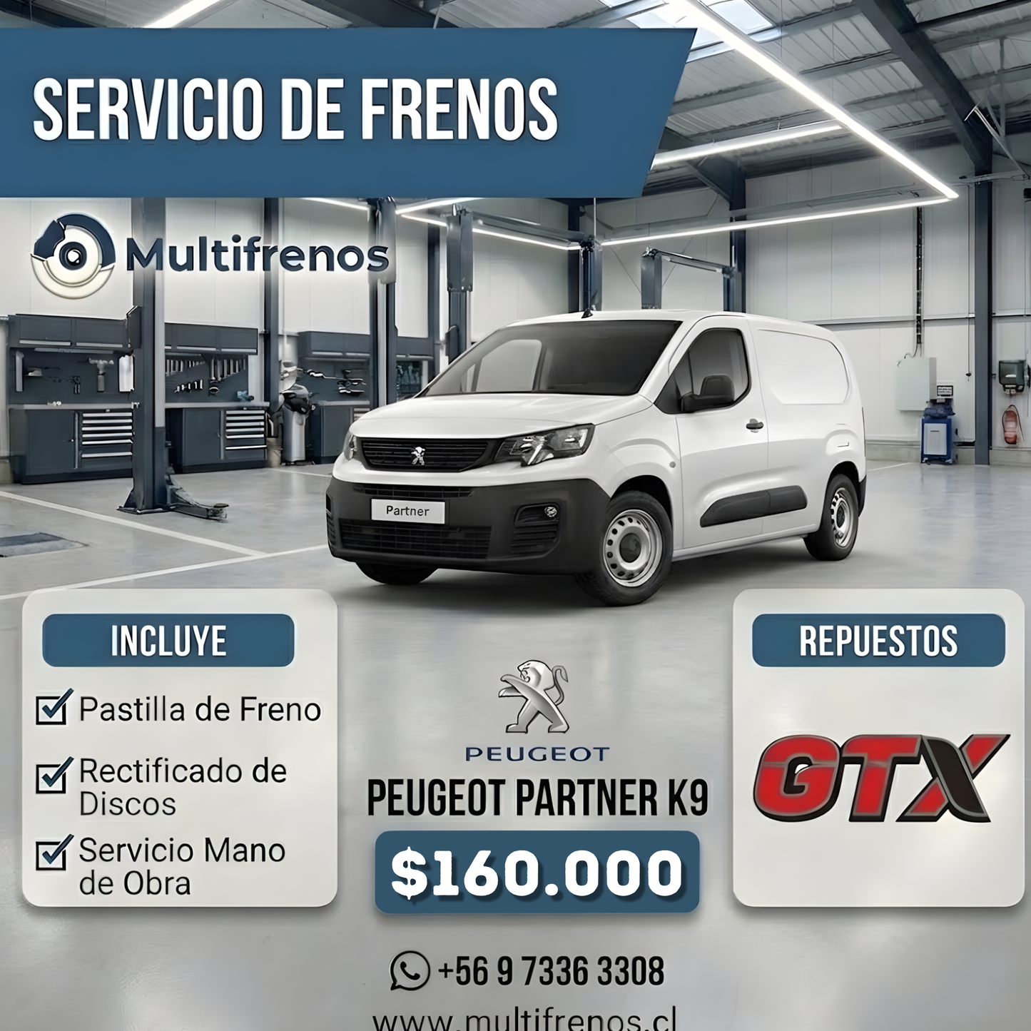 Servicio Integral de Frenos: Peugeot Partner K9