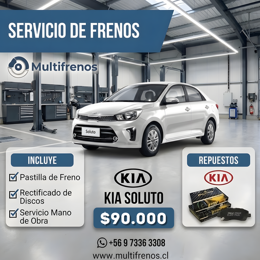 Servicio Integral de Frenos: Kia Soluto (P1158/P1610 Yokomitsu)