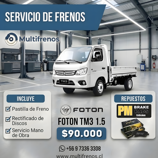 Servicio Integral de Frenos: Foton TM3 1.5