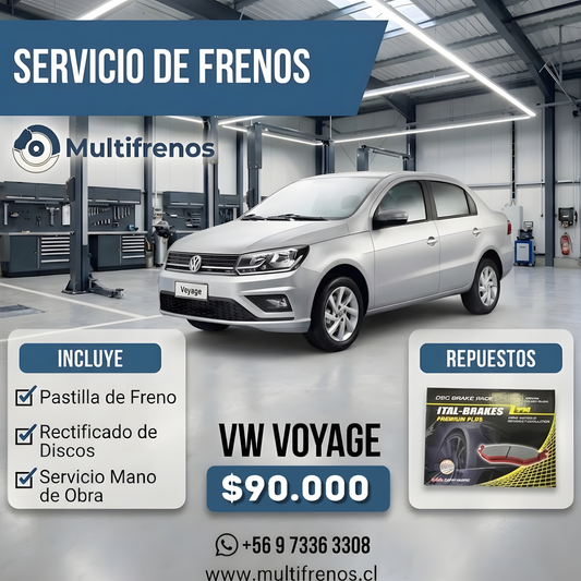 Servicio Integral de Frenos: Volkswagen Voyage (P1186) Yokomitsu