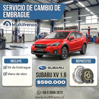Cambio de Embrague  Subaru XV  1.6 (Japones)