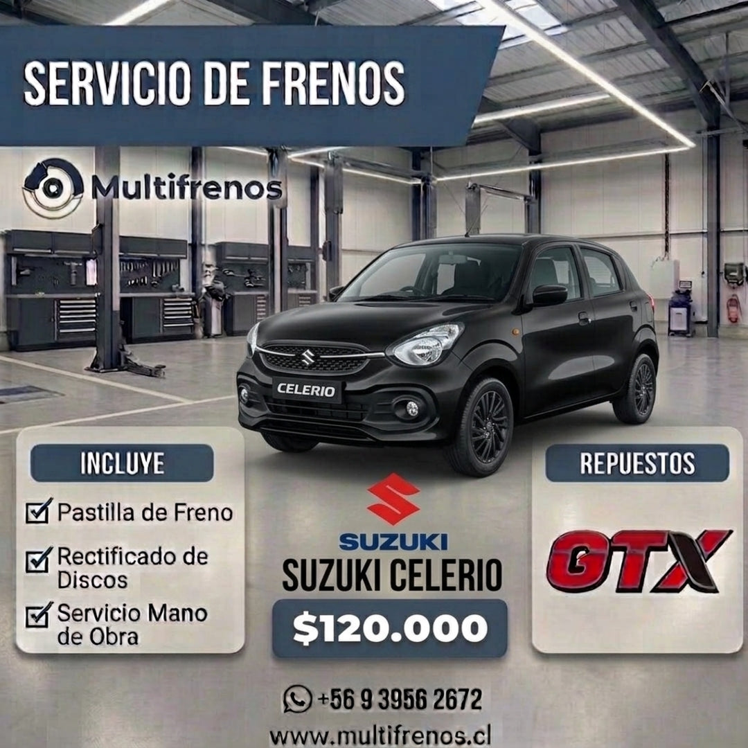 Servicio Integral de Frenos: Suzuki Celerio 1.0