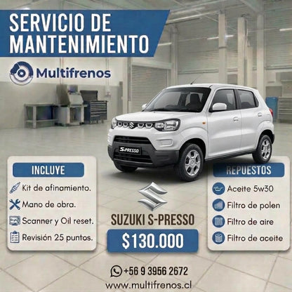 Mantención Suzuki S-presso