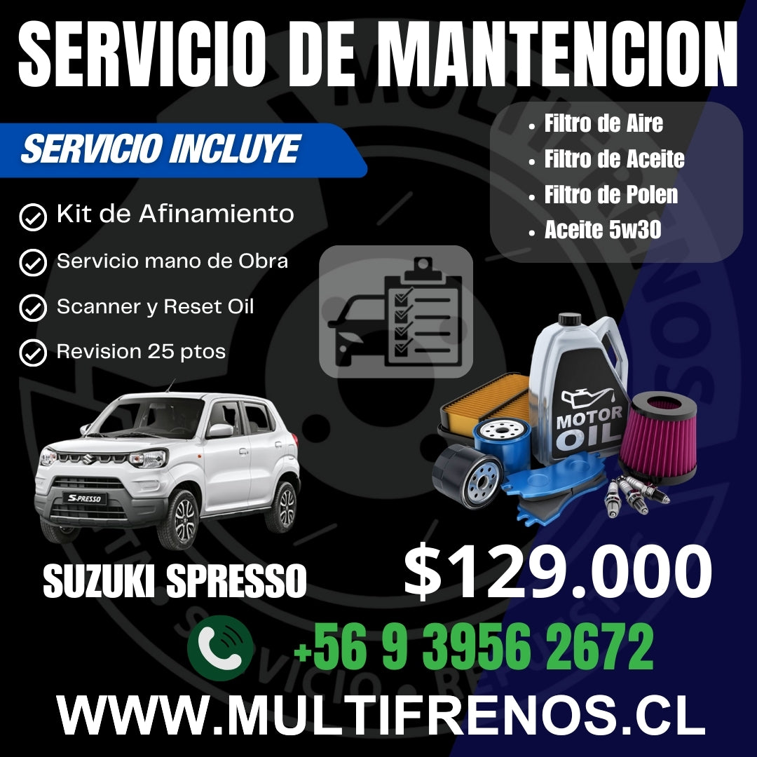 Mantencion Suzuki Spresso