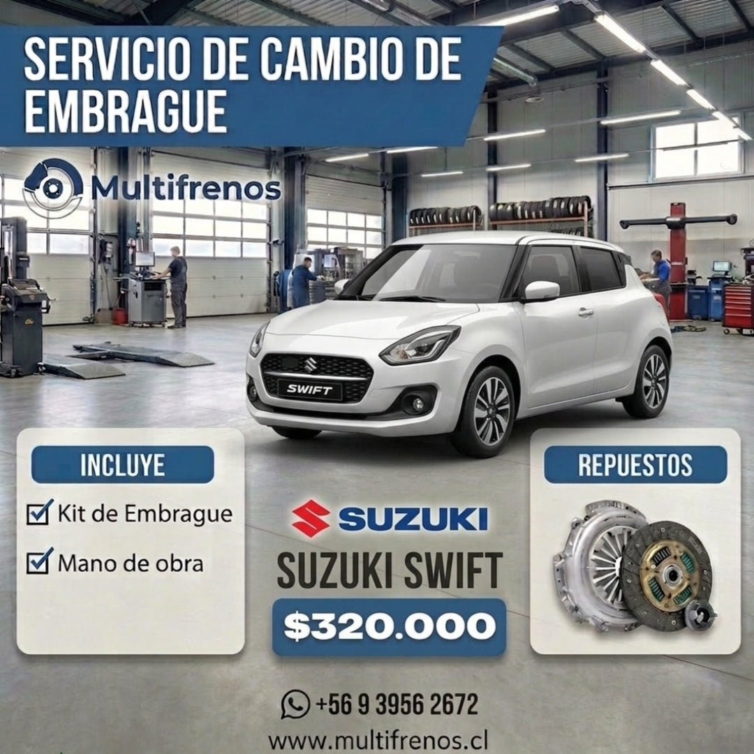 Cambio de Embrague Suzuki Swift 1.2 (Japones)