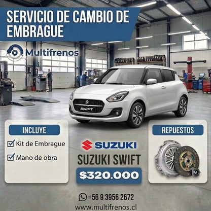 Cambio de Embrague Suzuki Swift 1.2 (Japones)