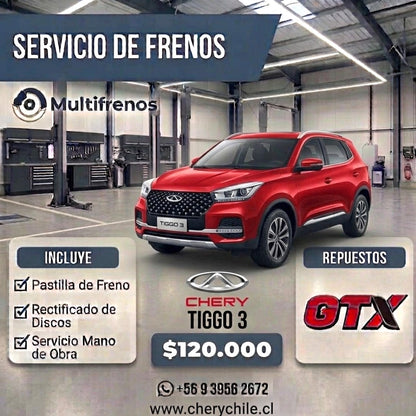 Servicio Integral de Frenos: Chery Tiggo 3 1.5