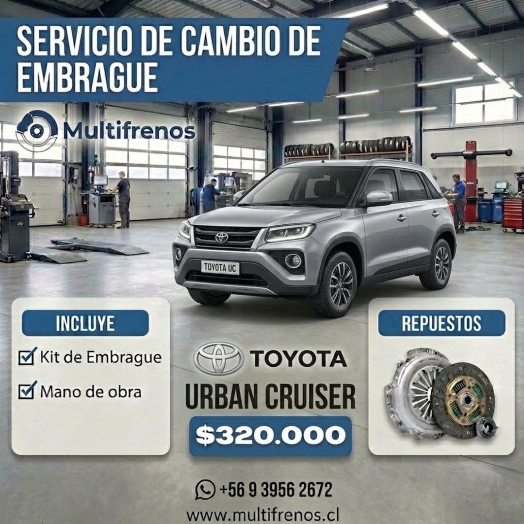 Cambio de Embrague Toyota Urban Cruiser 1.3