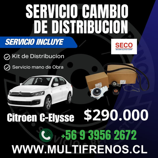 Servicio Cambio Correa de Distribución Citroën C-Elysee 1.6 hdi