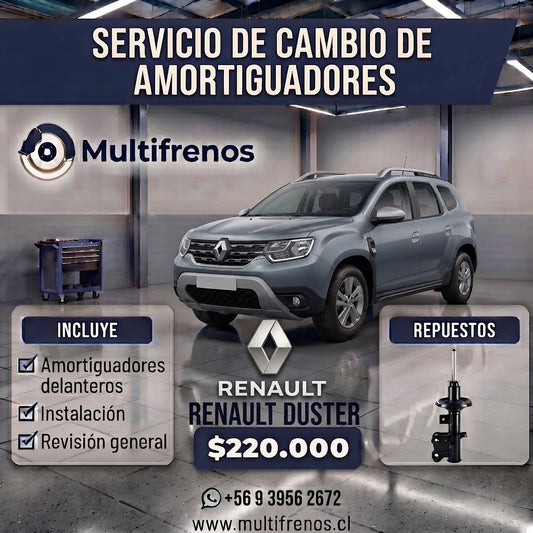 Servicio Integral de Amortiguadores Delanteros: Renault Duster 1.6