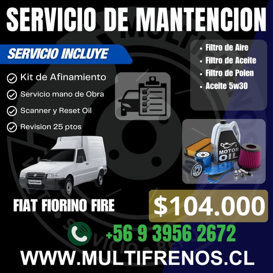 Mantencion Fiat Fiorino Fire