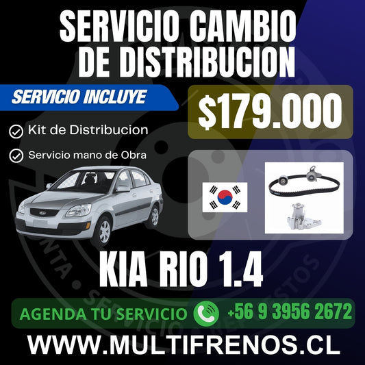 SERVICIO DE DISTRIBUCION KIA RIO 1.4