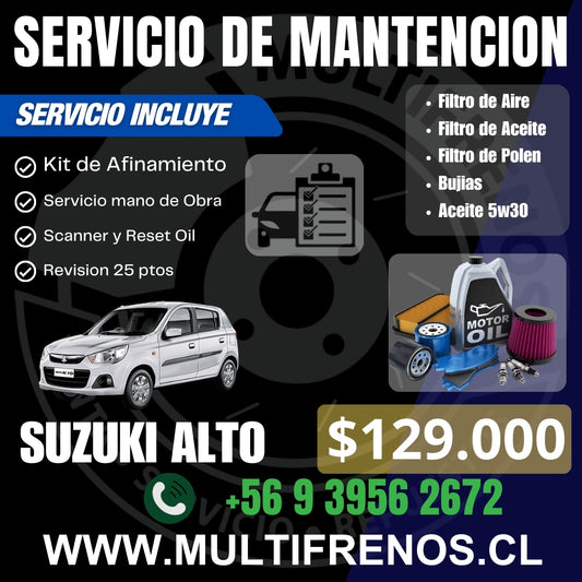 Mantencion  Suzuki Alto