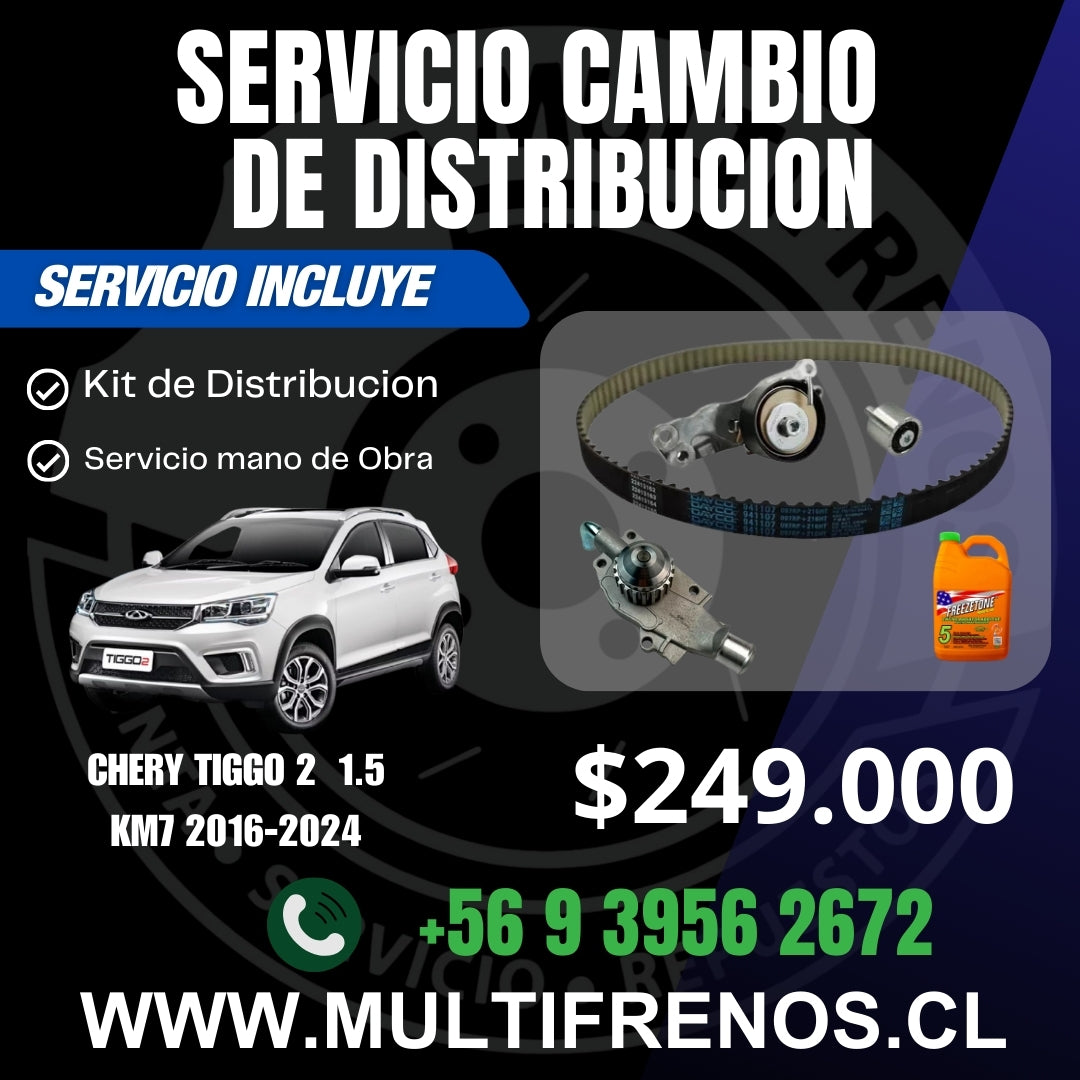 Servicio Cambio Correa de Distribución Chery Tiggo 2 2016-2022