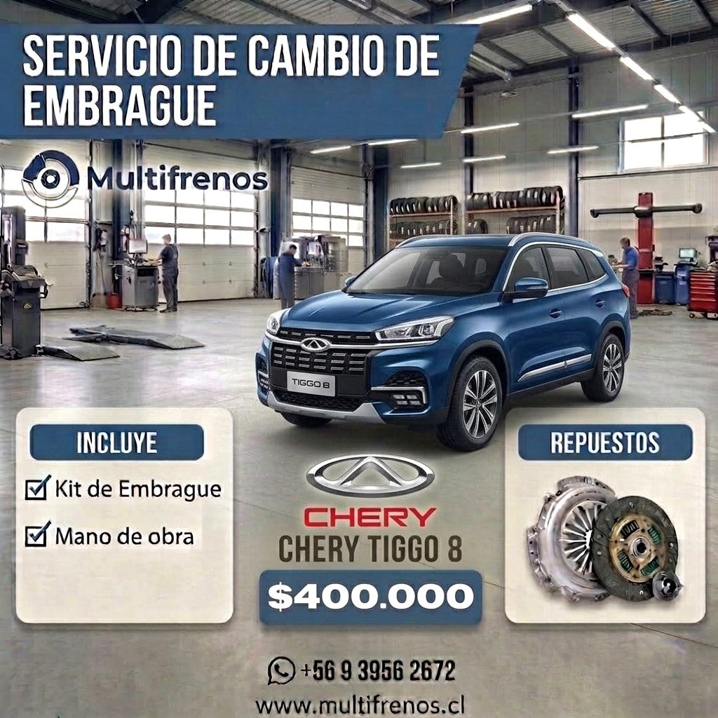 Cambio de Embrague Chery Tiggo 8 1.5