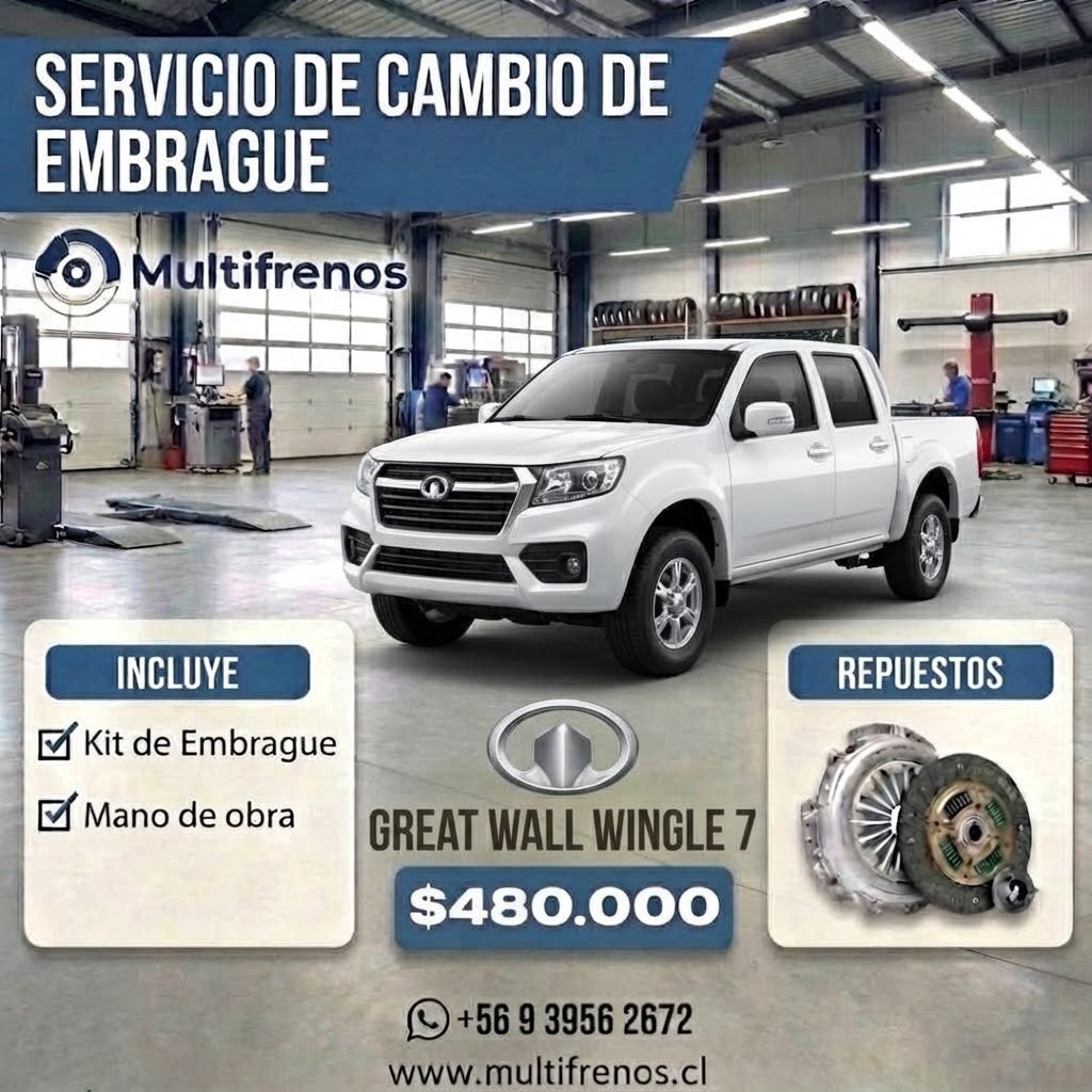 Cambio de Embrague Great Wall Wingle 7   2.4
