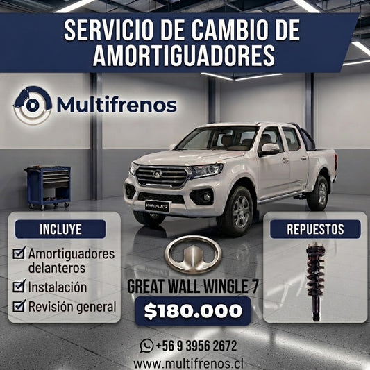 Servicio Integral de Amortiguadores Delanteros: Great Wingle 7