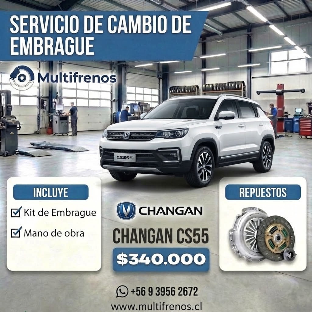 Cambio de Embrague Changan CS55 1.5