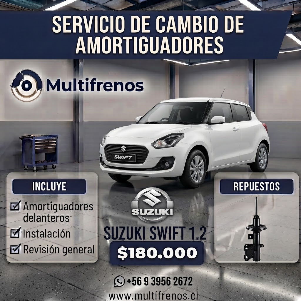 Servicio Integral de Amortiguadores Delanteros: Suzuki Swift  1.2