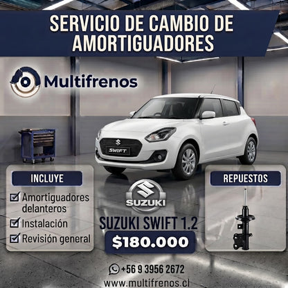 Servicio Integral de Amortiguadores Delanteros: Suzuki Swift  1.2