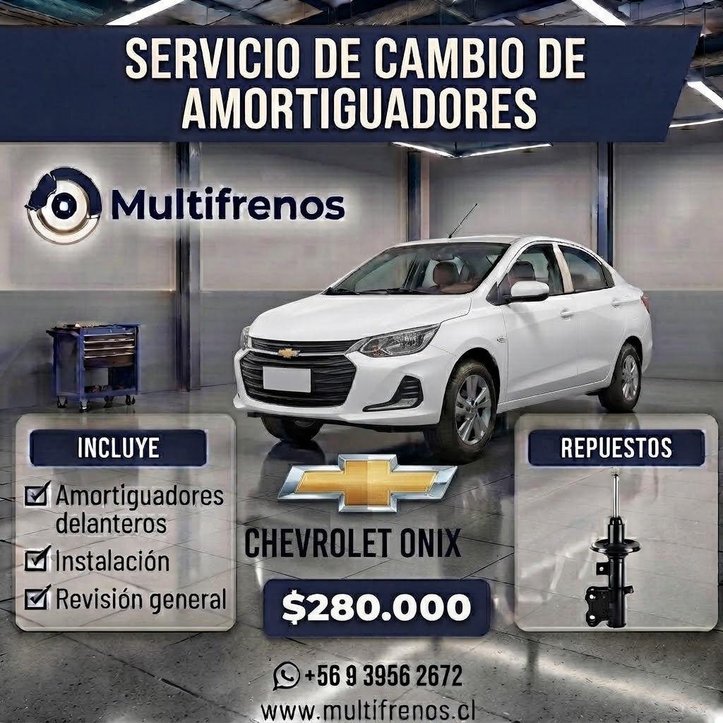 Servicio Integral de Amortiguadores Delanteros: Chevrolet Onix 1.4