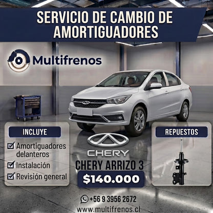 Servicio Integral de Amortiguadores Delanteros: Chery Arrizo 3 1.5