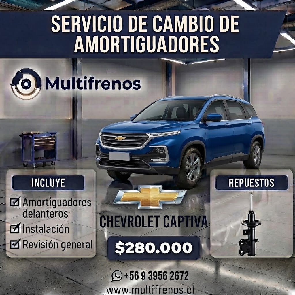 Servicio Integral de Amortiguadores Delanteros: Chevrolet Captiva 1.5