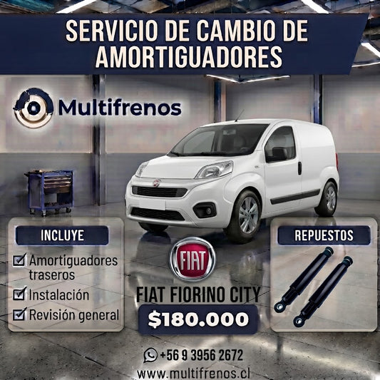 Servicio Integral de Amortiguadores Traseros: Fiat Fiorino City 1.2