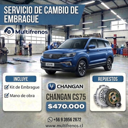 Cambio de Embrague Changan CS75 1.5