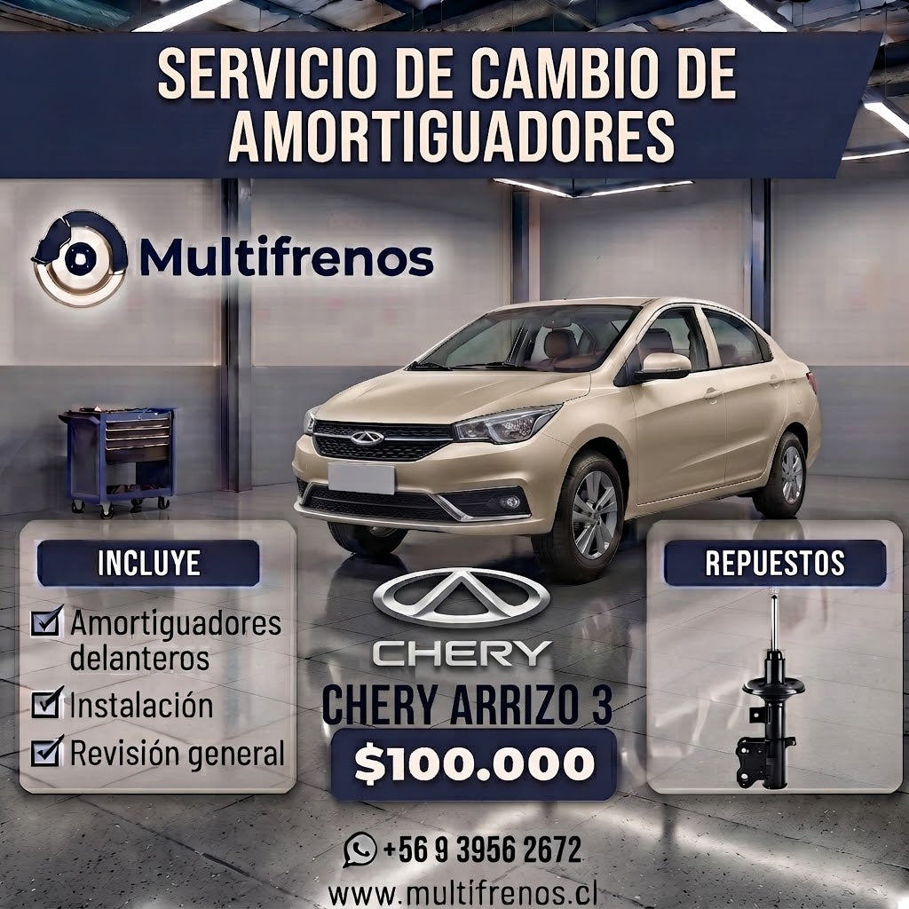 Servicio Integral de Amortiguadores Traseros: Chery Arrizo 3 1.5