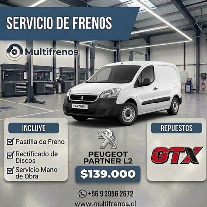 Servicio Integral de Frenos:Peugeot Partner l2