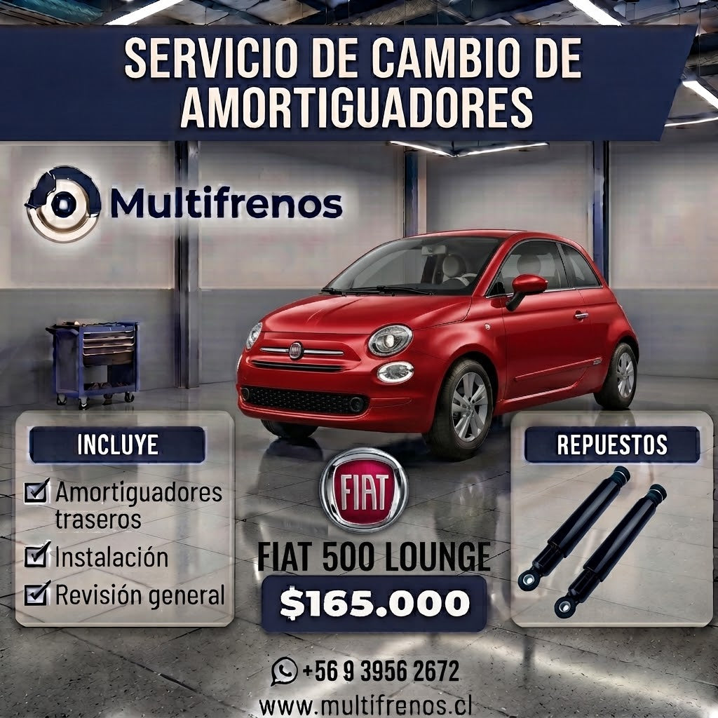 Servicio Integral de Amortiguadores Traseros: Fiat  500 Loungue 1.4