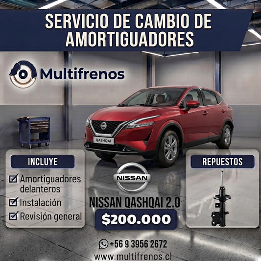 Servicio Integral de Amortiguadores Delanteros: Nissan Qashqai 2.0